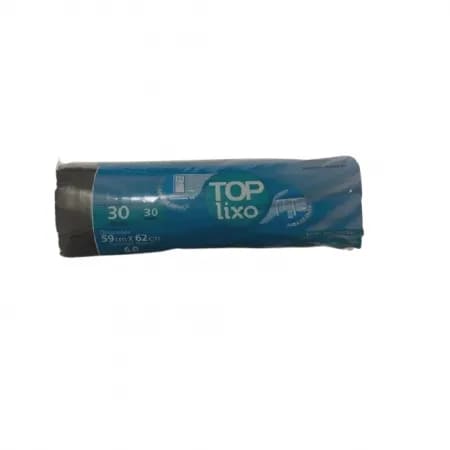 SACO DE LIXO 30LTS PRETO 59X62 C/30