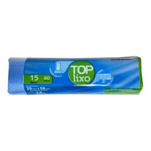 SACO DE LIXO 15LTS AZUL 39X58 C/60
