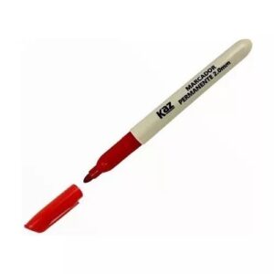PINCEL MARCADOR VERMELHO PONTA FINA