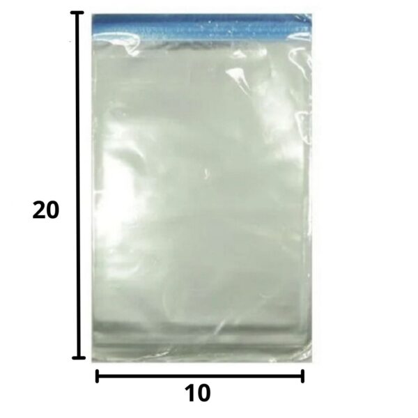 SACO PLÁSTICO PP 10X20 ADESIVADO C/100