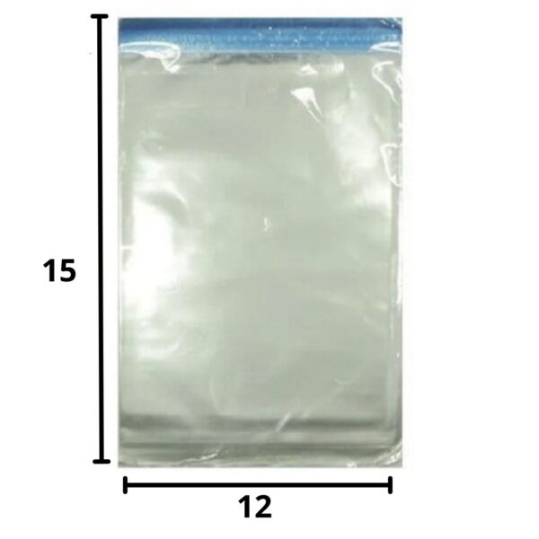 SACO PLÁSTICO PP 12X15 ADESIVADO C/100