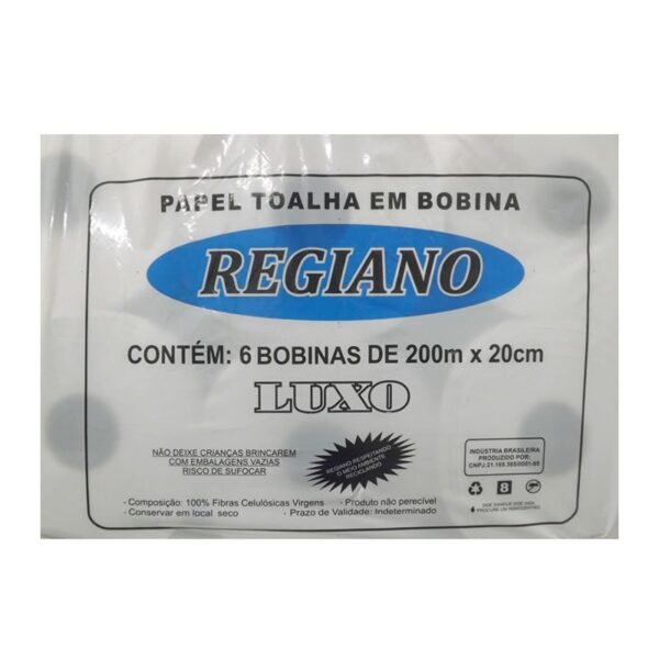 PAPEL TOALHA BOBINA 6X20X200 LUXO