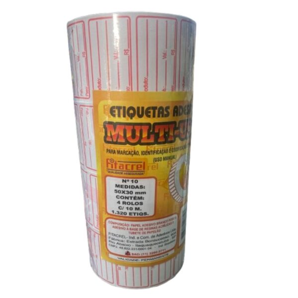 ETIQUETA N10 50X30MM C/330 (VALIDADE)