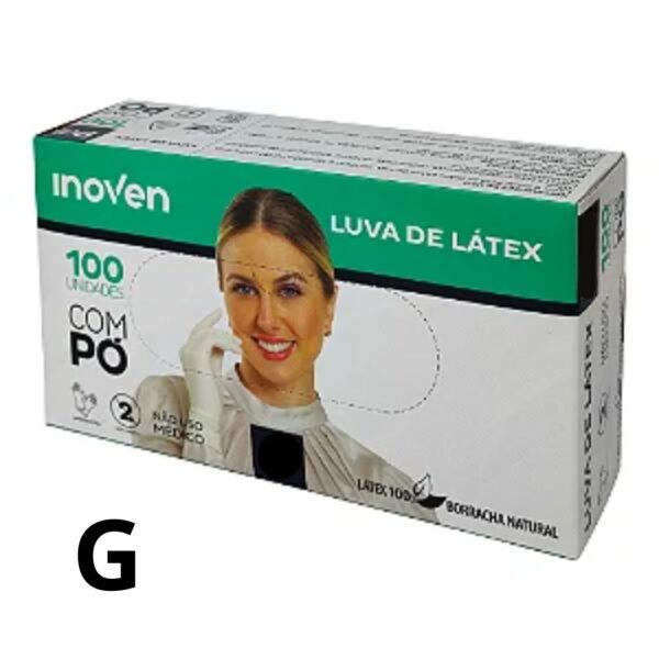 LUVA LATEX G COM PÓ