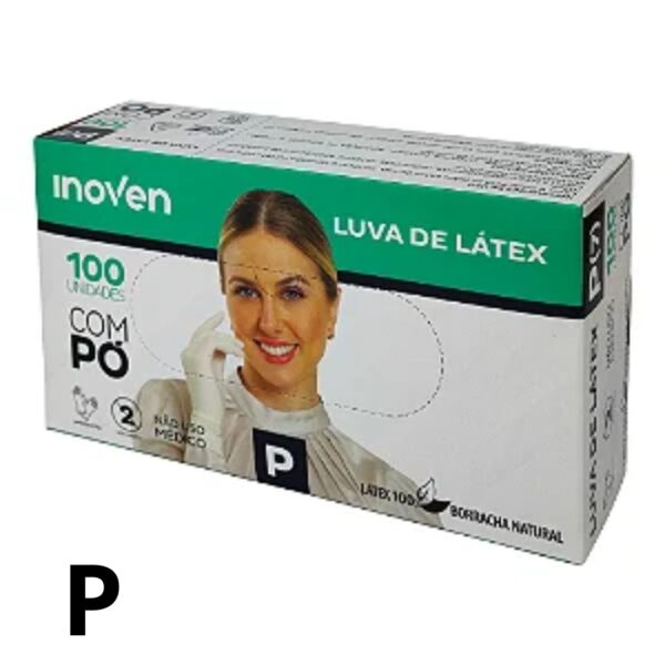 LUVA LATEX P COM PÓ
