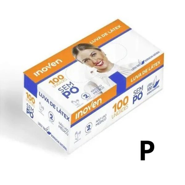 LUVA LATEX P SEM PÓ