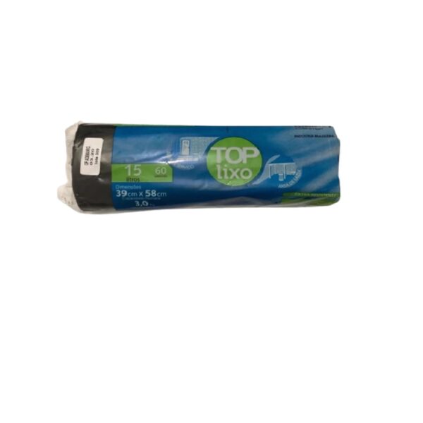 SACO DE LIXO 15LTS PRETO39X58C/60