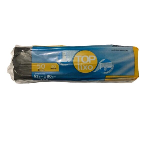 SACO DE LIXO 50LTS PRETO 63X80 C/30