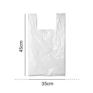 SACOLA BRANCA RECICLADA 35X45