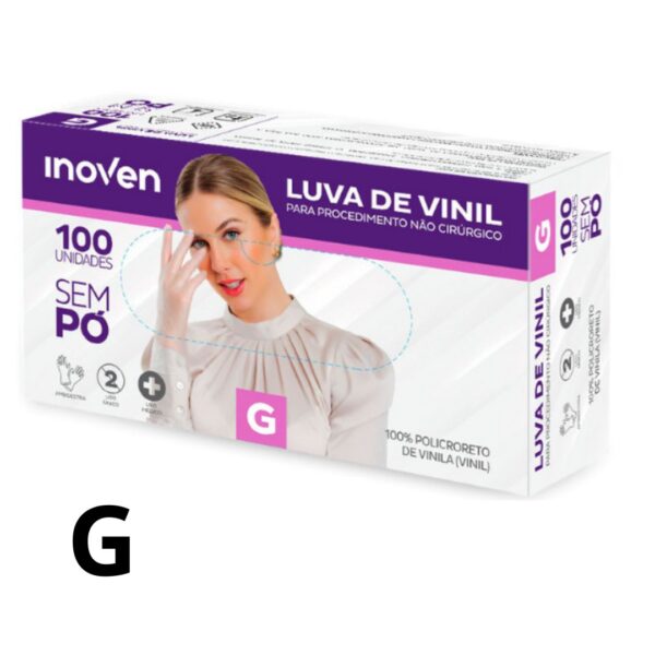 LUVA VINIL G SEM PÓ