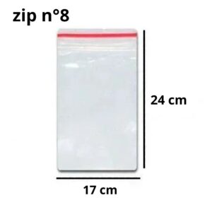 ZIP LOCK N8 - 17X24C/100