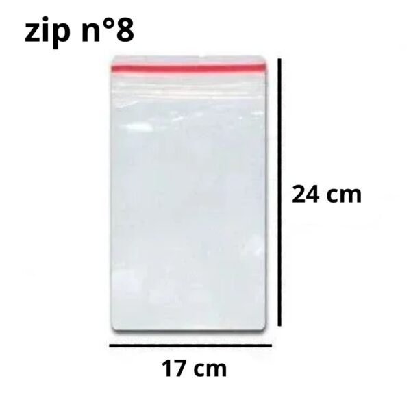 ZIP LOCK N8 - 17X24C/100
