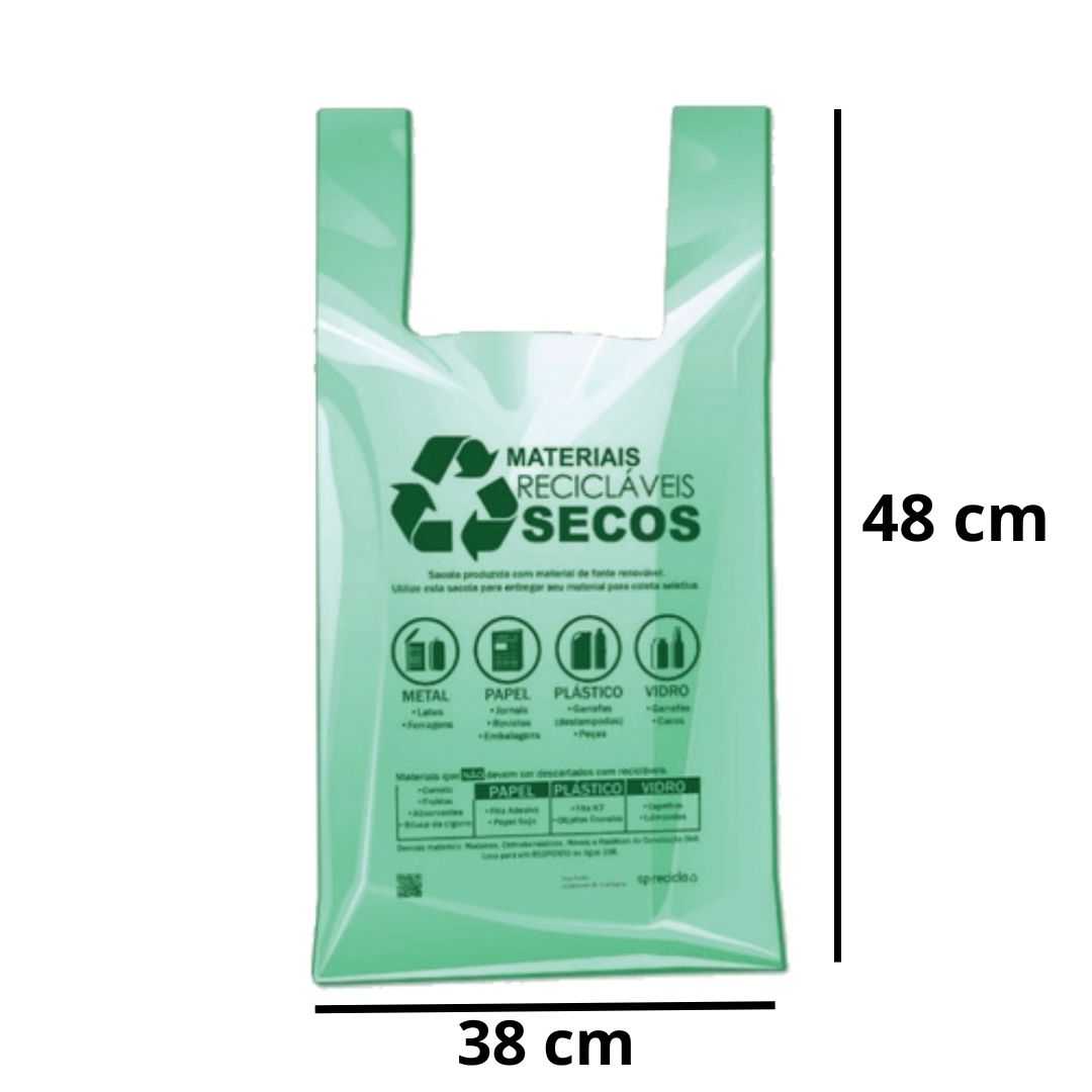 SACOLA BIODEGRADÁVEL 38X48(350);