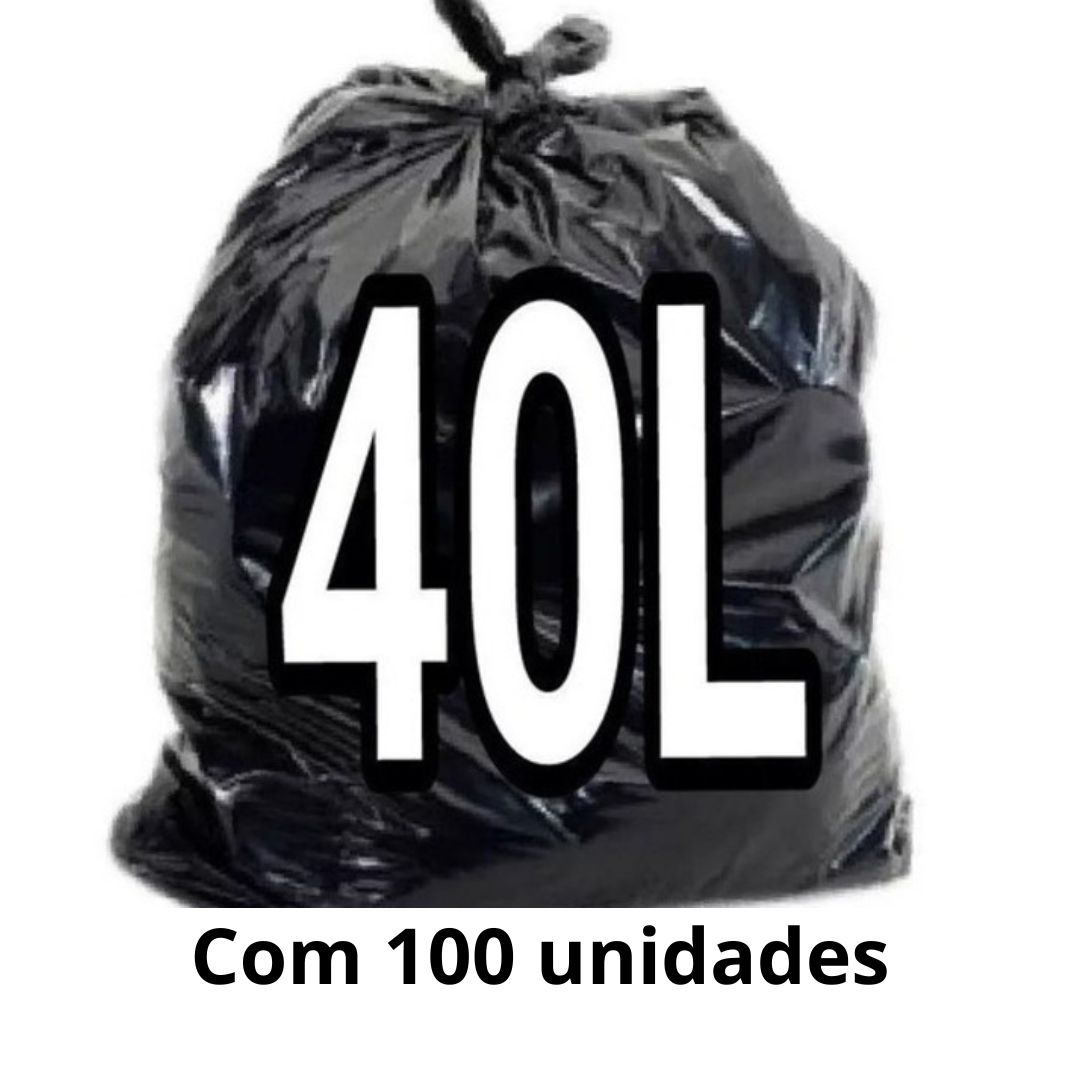 SACO DE LIXO 40LTS 62X62C/100