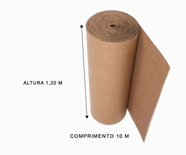 BOBINA DE PAPELÃO C/10 MTS (1,20MT)