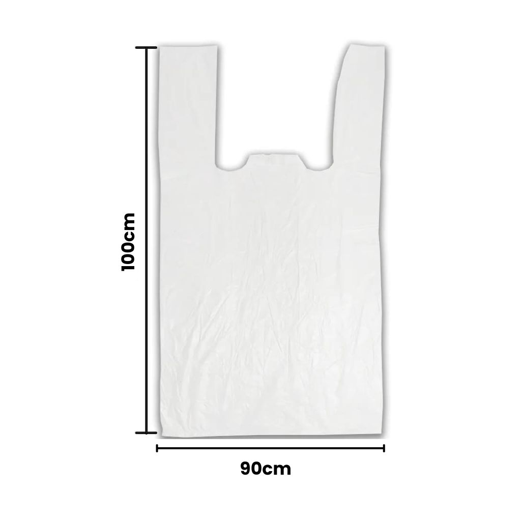 SACOLA BRANCA RECICLADA 90X100