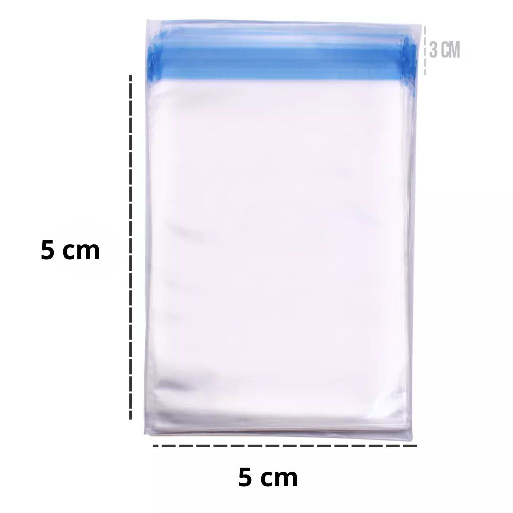 SACO PLÁSTICO PP 05X5 ADESIVADO C/100