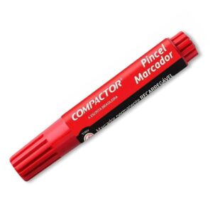 PINCEL MARCADOR COMPACTOR VERMELHO