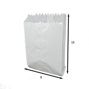 SACO PARA PIPOCA BRANCO MEDIO C/ 500