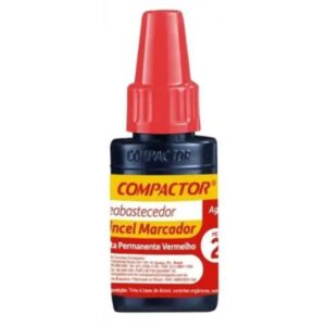 TINTACOMPACTOR VERMELHA P/PINCEL MARCADOR 30ML