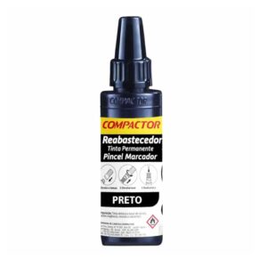 TINTACOMPACTOR PRETA P/PINCEL MARCADOR 30ML