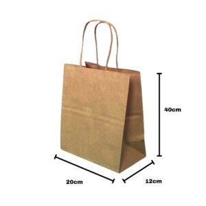 SACOLA KRAFT 20X40X12