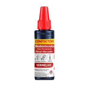 TINTACOMPACTOR VERMELHA P/PINCEL MARCADOR 30ML
