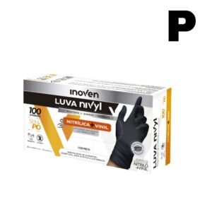 LUVA NIVYL PRETA P SEM PÓ