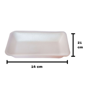 BANDEJA DE ISOPOR RASA BR2