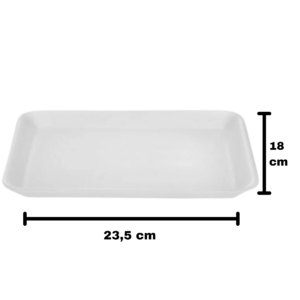 BANDEJA DE ISOPOR RASA BR3
